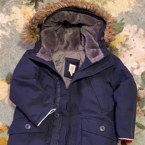Gap Kids Puffer Coat with Fur trimmed hood